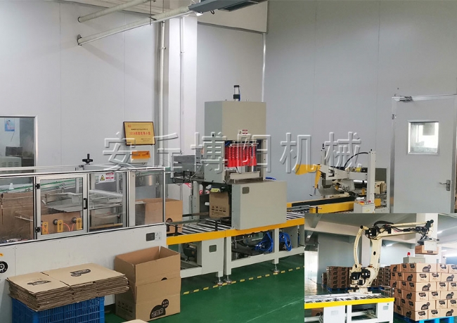 自動開箱、裝箱、封箱、碼垛線