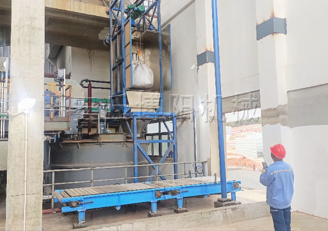 氧化鎂噸袋拆包機(jī)減少人工、山東噸袋無塵破包系統(tǒng)廠家